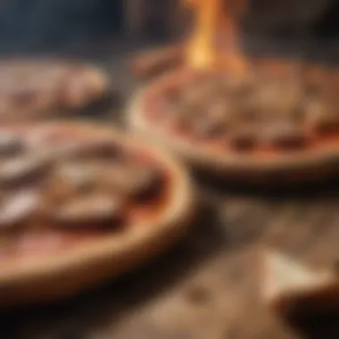 An assortment of wood logs selected for grilling pizza